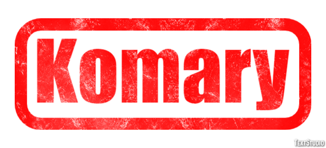 Komary Tekst effect