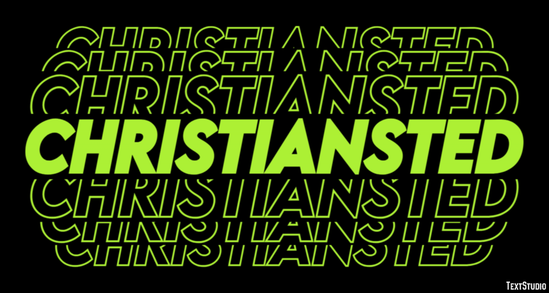 Christiansted Efeito de texto