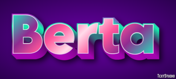 Berta Text Effect