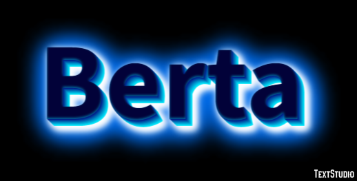 Berta Text Effect