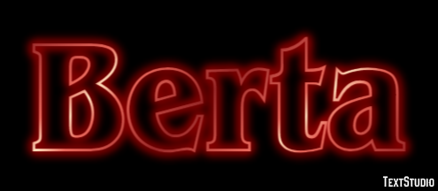 Berta Text Effect