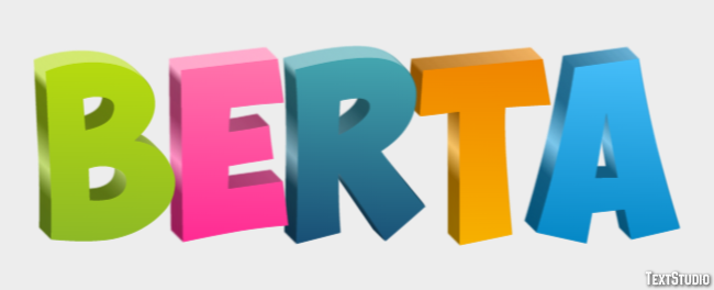 Berta Text Effect