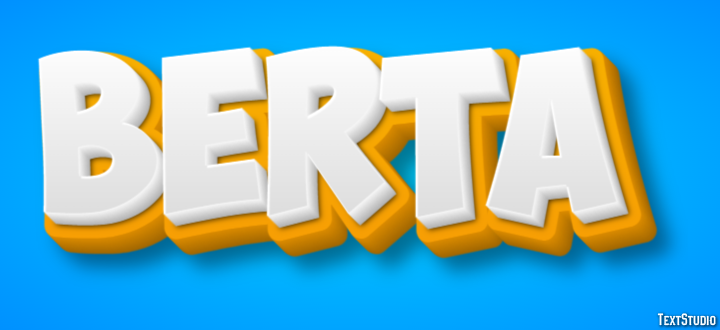 Berta Efeito de texto