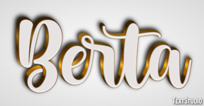 Berta Text Effect