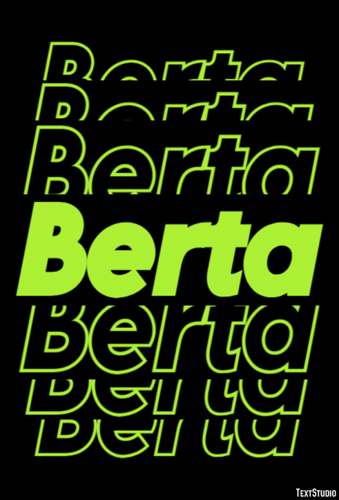 Berta Text Effect
