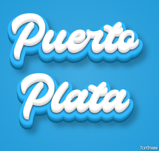 Puerto Plata Efekt tekstowy