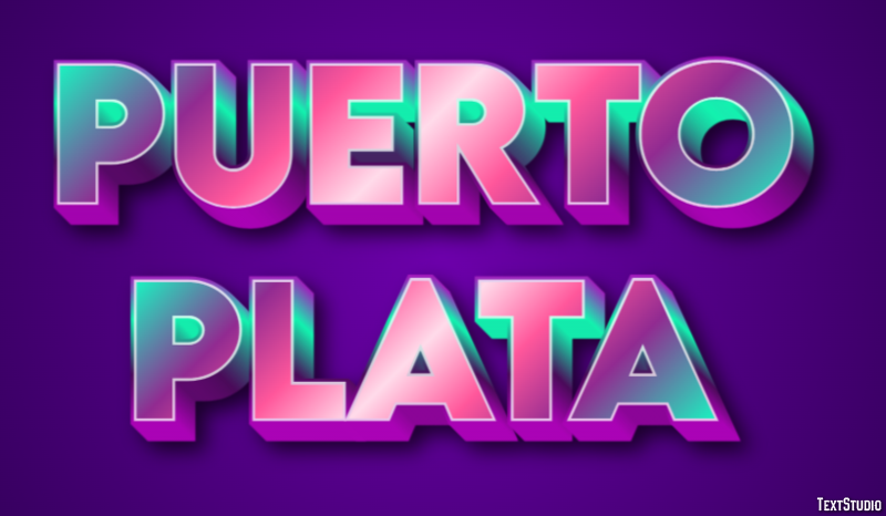 Puerto Plata Efekt tekstowy