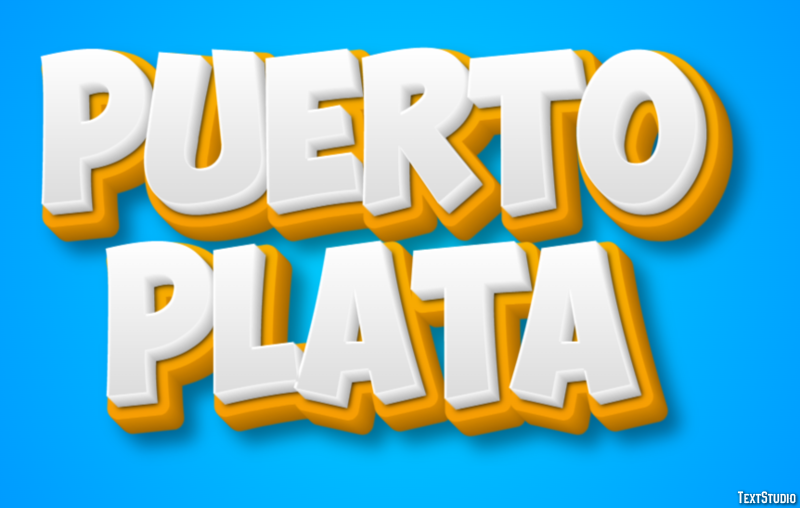 Puerto Plata Эффект текста