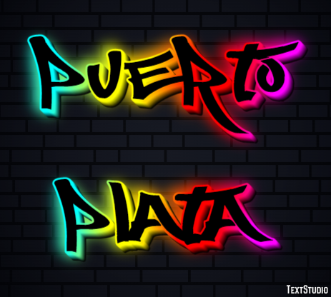 Puerto Plata Эффект текста