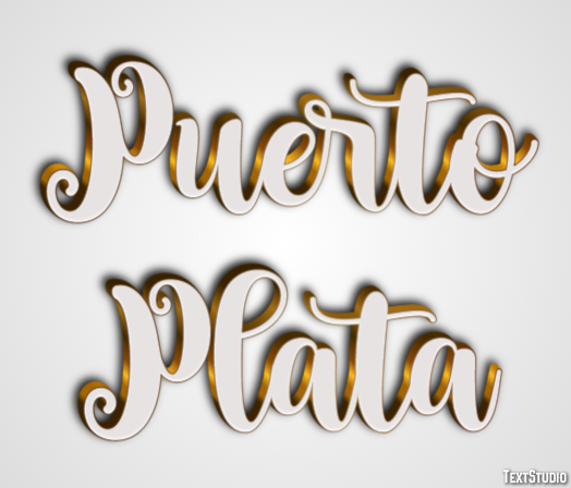 Puerto Plata Effetto testo