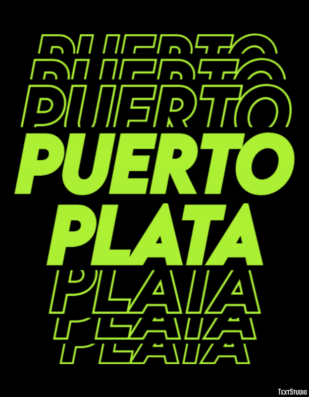 Puerto Plata Efekt tekstowy