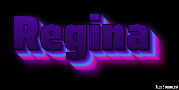 Regina Texteffekt
