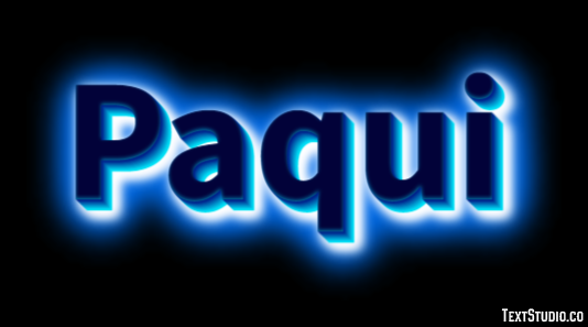 Paqui Efeito de texto