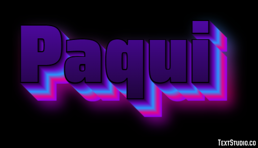 Paqui Efecto de Texto