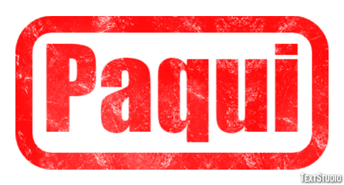 Paqui Efecto de texto