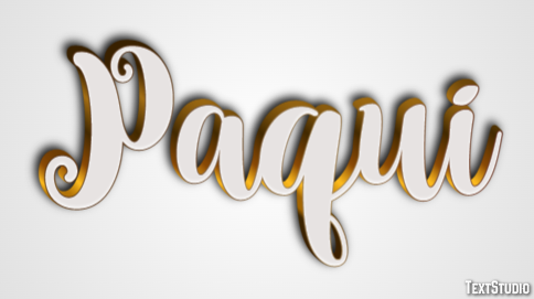 Paqui Efecto de texto