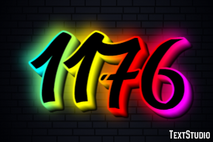 1176 Text effect