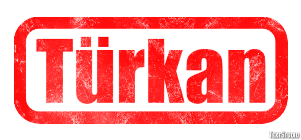 Türkan Efeito de texto