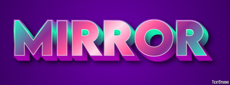 Mirror Tekst Effect