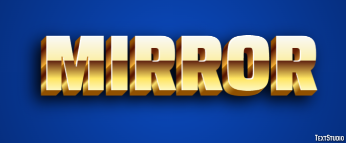 Mirror Text Effect