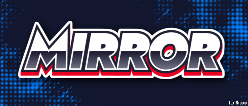 Mirror Tekst Effect