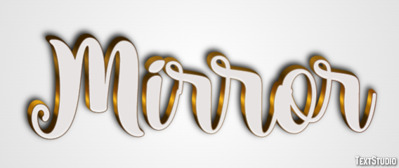 Mirror Text Effect