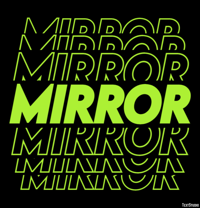 Mirror Text Effect