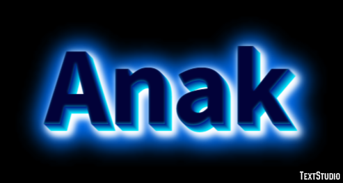 Anak Text effect