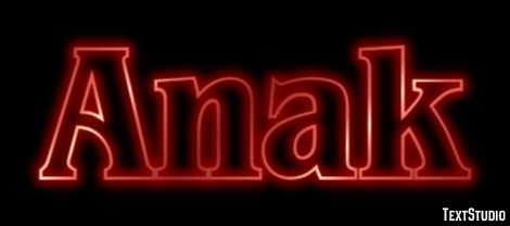 Anak Text effect