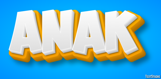Anak Text effect