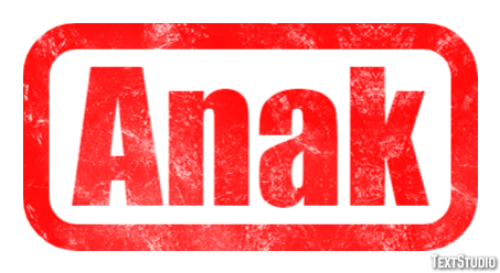 Anak Text effect