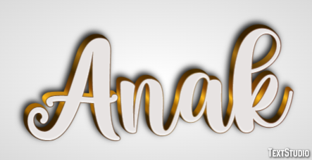 Anak Text effect