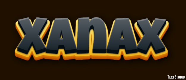 Xanax Efeito de texto