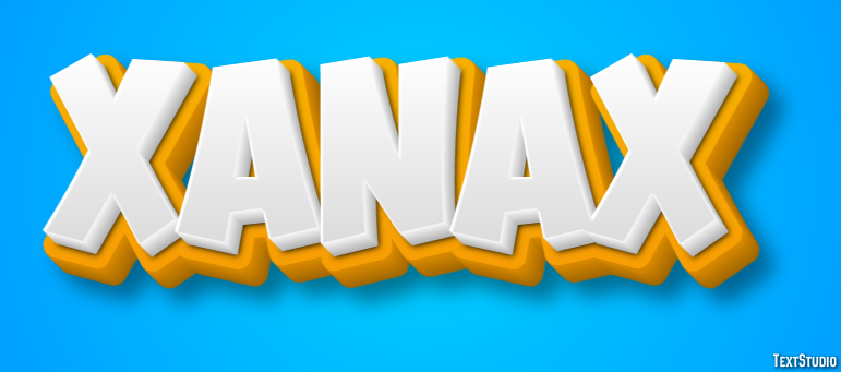 Xanax Efecto de Texto