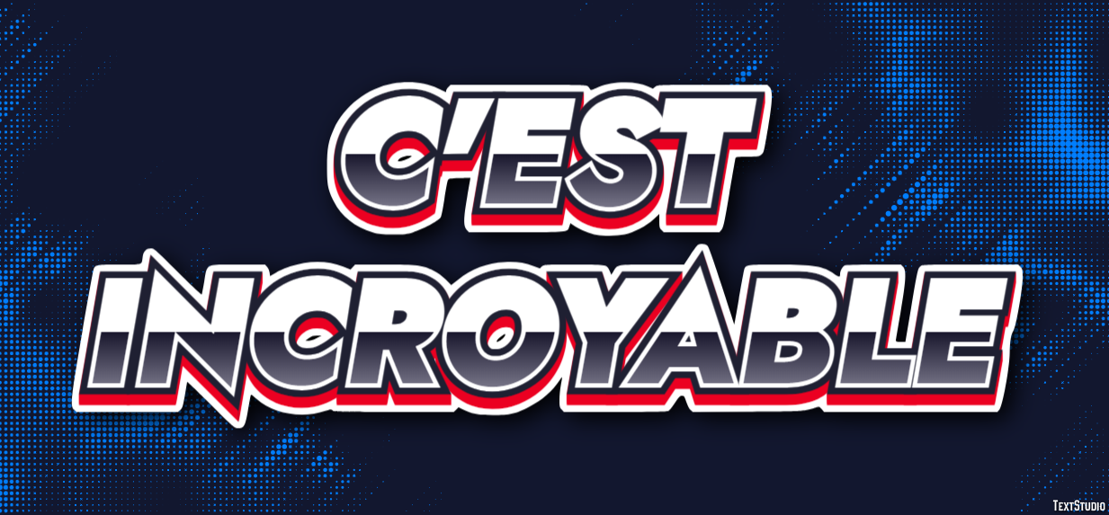 C'est incroyable Effet de Texte