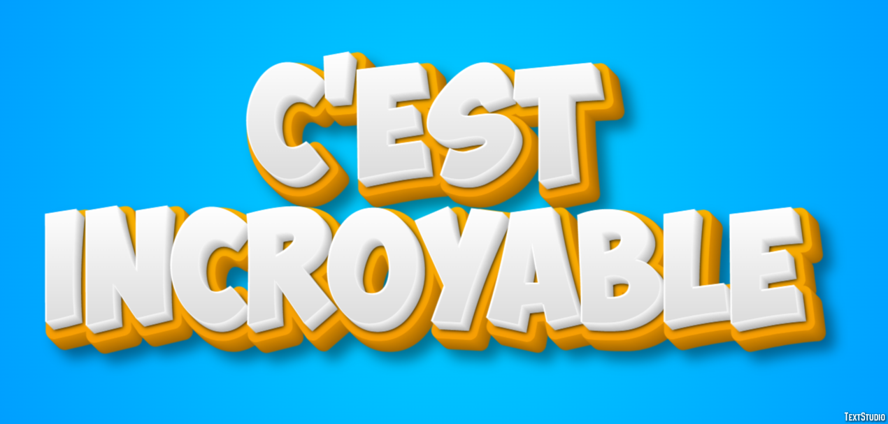 C'est incroyable Effet de Texte
