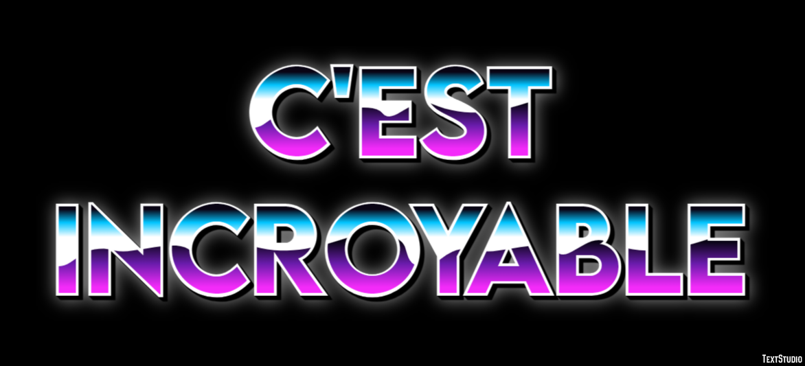 C'est incroyable Effet de Texte