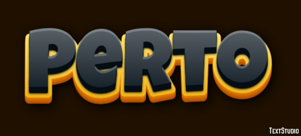 Perto Tekst Effect