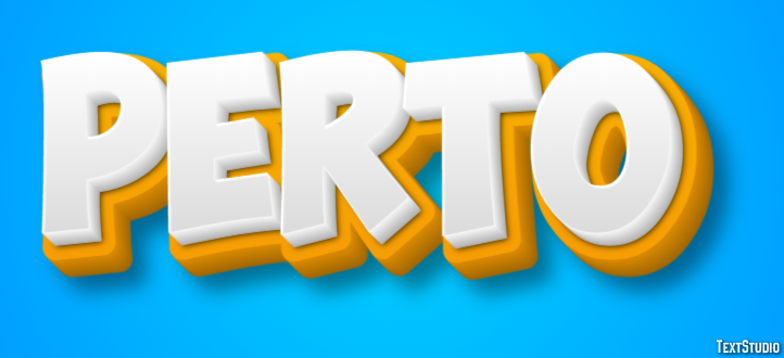 Perto Tekst Effect