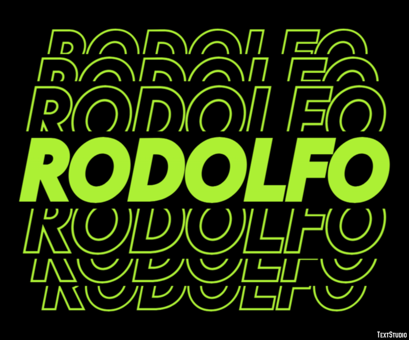 Rodolfo Effetto testo