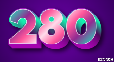 280 Text Effect
