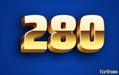 280 Text Effect