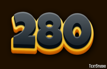 280 Text effect