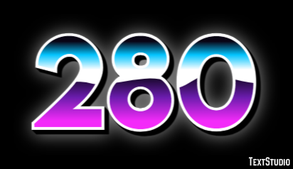 280 Text Effect