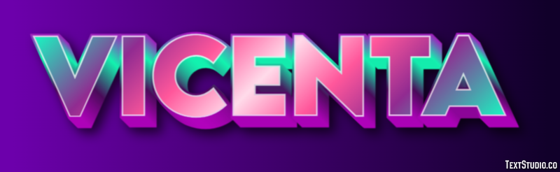 Vicenta Texteffekt