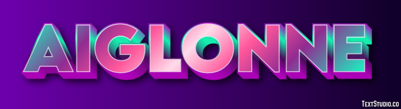Aiglonne Effet de Texte