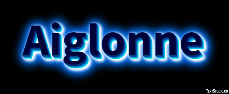 Aiglonne Effet de Texte