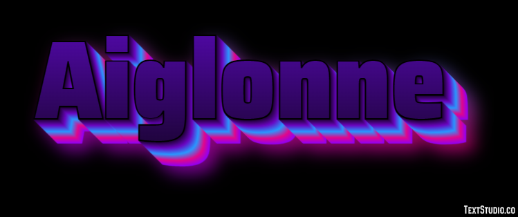 Aiglonne Effet de Texte