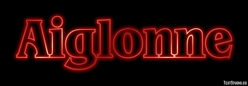 Aiglonne Effet de Texte