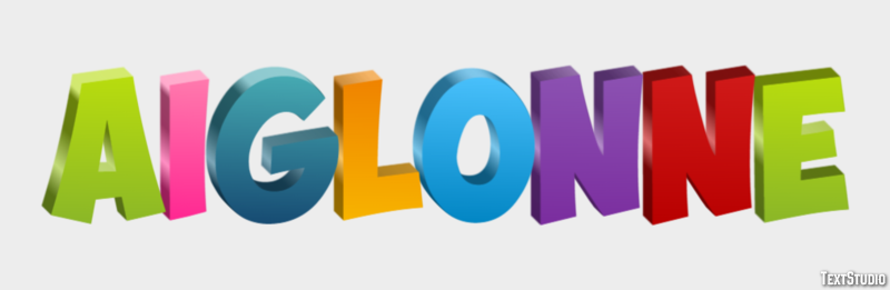 Aiglonne Effet de Texte